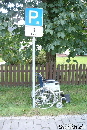 Rollstuhl-Parkplatz